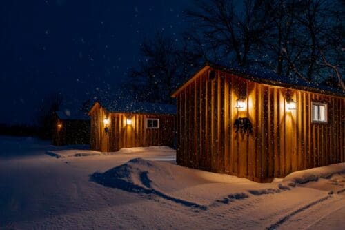 Sainte Marie among the Hurons winter overnight cabin stay