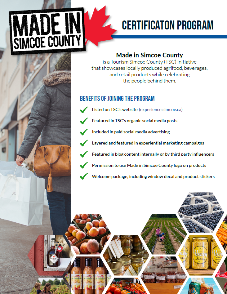 Made in Simcoe County Resources - Tourism Simcoe County